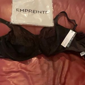 Empreinte black lace bra 40f new with tags sexy beautiful